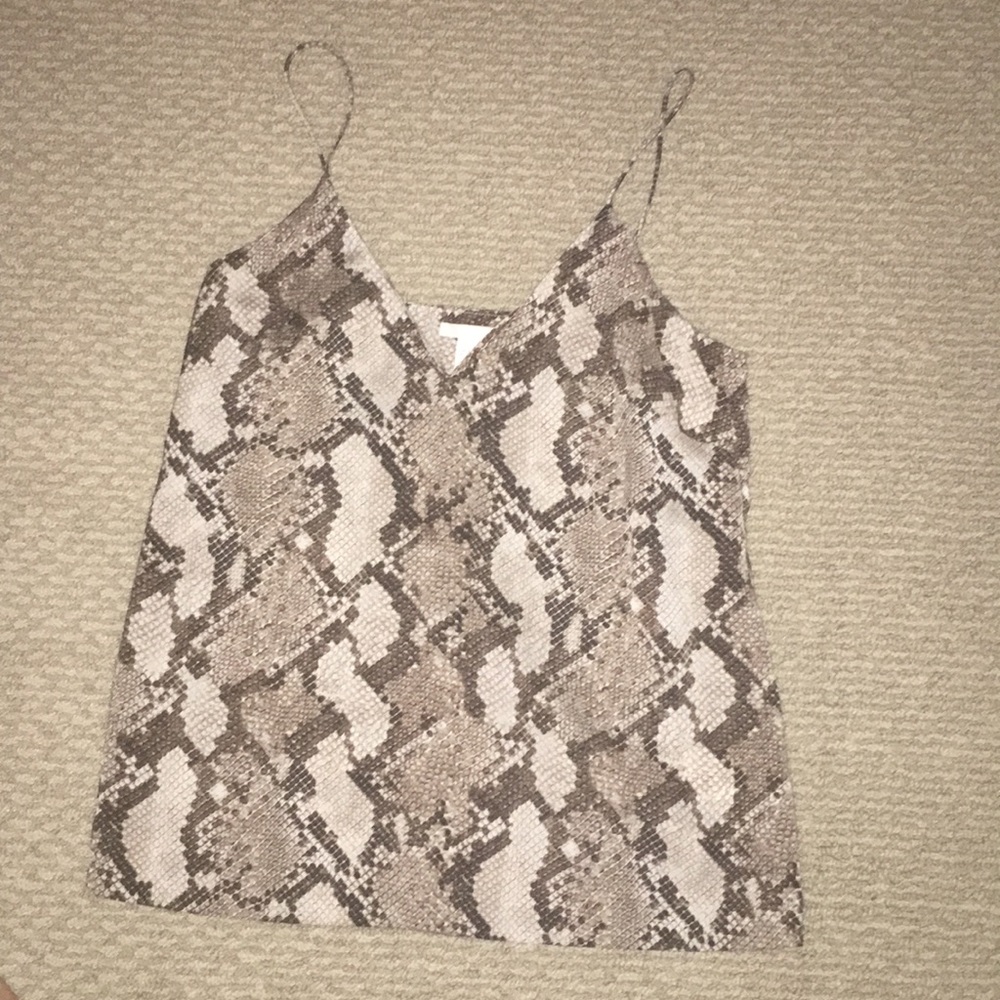 H&M snakeskin top